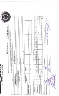 Сертификат на пруток бронзовый БрХ1