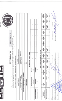 Сертификат на пруток бронзовый БрХЦр